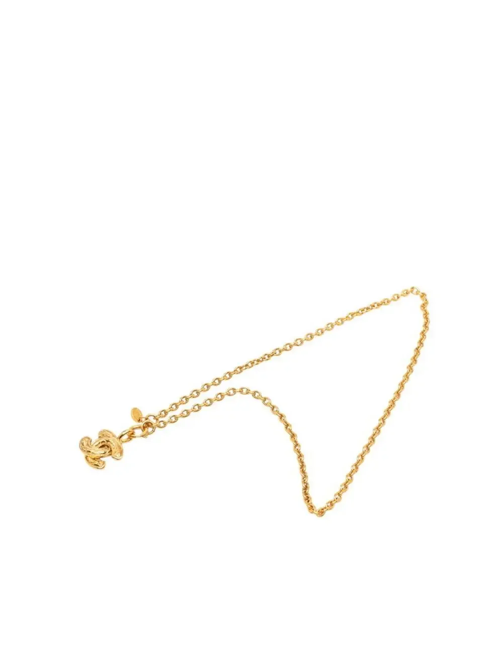 Chanel Cc Logo Chain Pendant Necklace #287782C11B